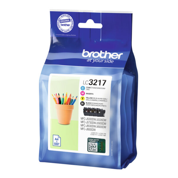Brother LC3217VAL ink cartridge 4 pc(s) Original Black, Cyan,