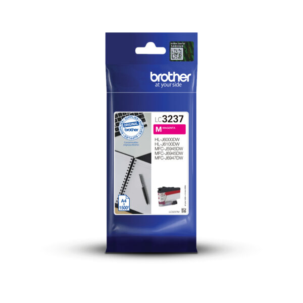 Brother LC3237M ink cartridge 1 pc(s) Original Standard Yield Magenta Brother LC3237M ink cartridge 1 pc(s) Original Standard Yield Magenta