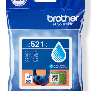 Brother LC521C Genuine Ink Cartridge - Cyan Brother LC521C Genuine Ink Cartridge - Cyan