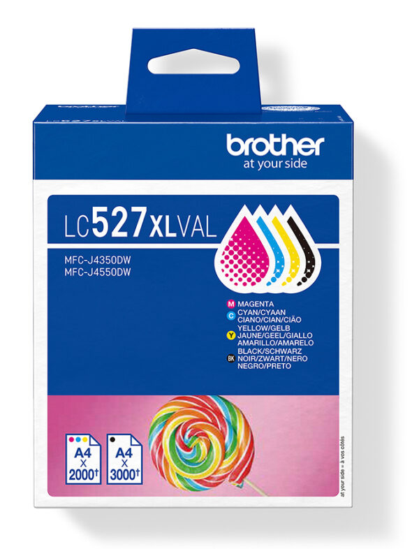 Brother Genuine LC527XLVAL Ink Cartridge Value Pack Brother Genuine LC527XLVAL Ink Cartridge Value Pack