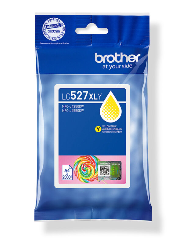 Brother Genuine LC527XLY High Yield Ink Cartridge - Yellow Brother Genuine LC527XLY High Yield Ink Cartridge - Yellow