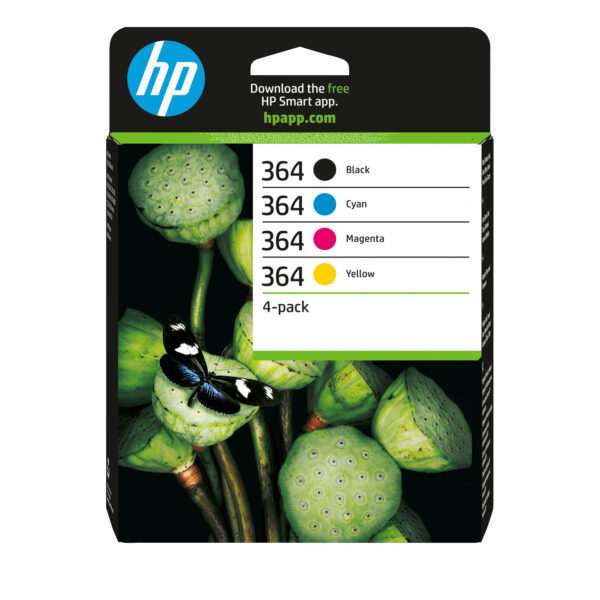 HP 364 4-pack Black/Cyan/Magenta/Yellow Original Ink Cartridges HP 364 4-pack Black/Cyan/Magenta/Yellow Original Ink Cartridges