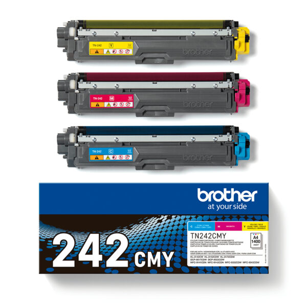 Brother TN-242CMY toner cartridge 1 pc(s) Original Cyan, Magenta, Brother TN-242CMY toner cartridge 1 pc(s) Original Cyan, Magenta,