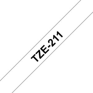 Brother TZe-211 label-making tape Black on white Brother TZe-211 label-making tape Black on white