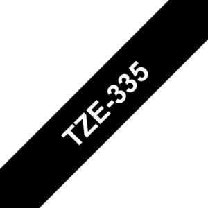 Brother TZE-335 label-making tape White on black TZ Brother TZE-335 label-making tape White on black TZ