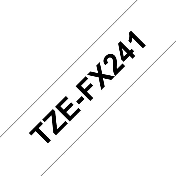 Brother TZE-FX241 label-making tape Black on white TZ Brother TZE-FX241 label-making tape Black on white TZ
