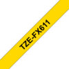 Brother TZE-FX611 label-making tape Black on yellow Brother TZE-FX611 label-making tape Black on yellow