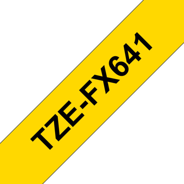 Brother TZE-FX641 label-making tape Black on yellow TZ Brother TZE-FX641 label-making tape Black on yellow TZ