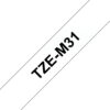 Brother TZE-M31 label-making tape Black on transparent