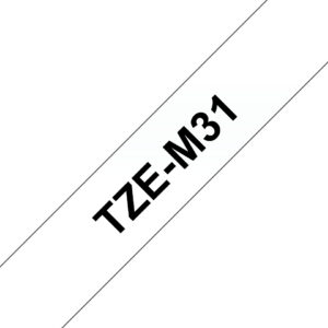 Brother TZE-M31 label-making tape Black on transparent Brother TZE-M31 label-making tape Black on transparent