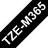 Brother TZE-M365 label-making tape White on black