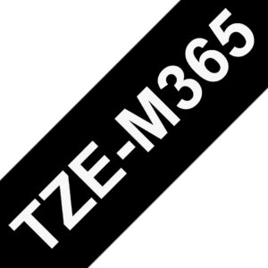 Brother TZE-M365 label-making tape White on black Brother TZE-M365 label-making tape White on black