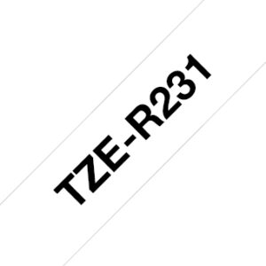Brother TZE-R231 label-making tape Black on white Brother TZE-R231 label-making tape Black on white