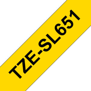 Brother TZE-SL651 label-making tape Black on gold Brother TZE-SL651 label-making tape Black on gold