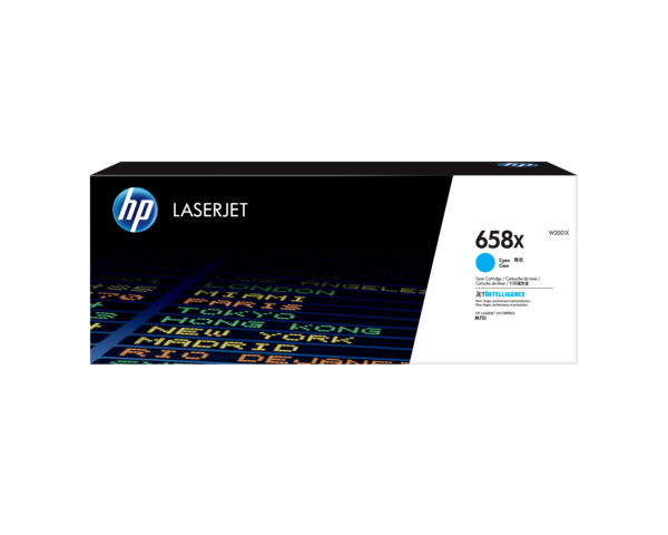 HP 658X High Yield Cyan Original LaserJet Toner Cartridge HP 658X High Yield Cyan Original LaserJet Toner Cartridge