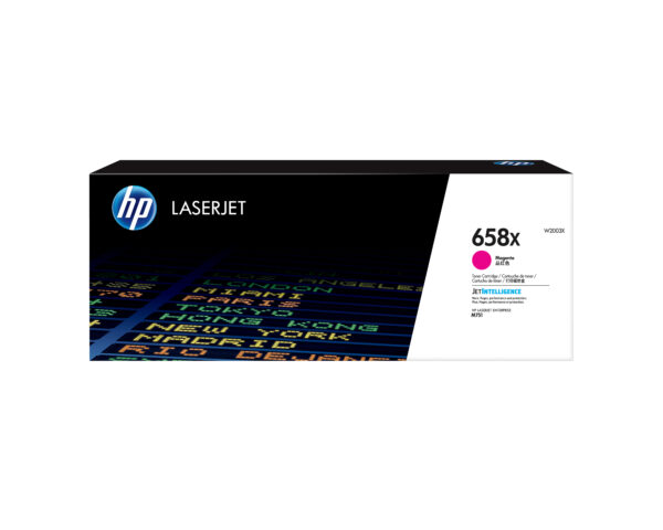 HP 658X High Yield Magenta Original LaserJet Toner Cartridge HP 658X High Yield Magenta Original LaserJet Toner Cartridge