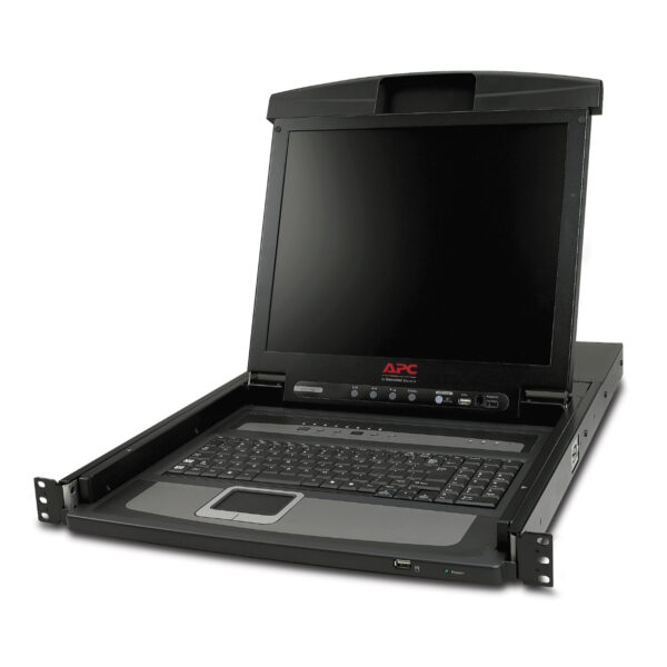 APC 17" Rack LCD Console with Integrated 8 Port Analog KVM Switch