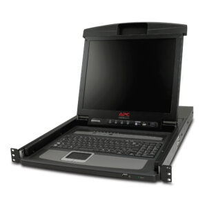 a2dff13bdffb4e49b8ceffffbbc6631b9356a195.jpg APC 17" Rack LCD Console with Integrated 8 Port Analog KVM Switch
