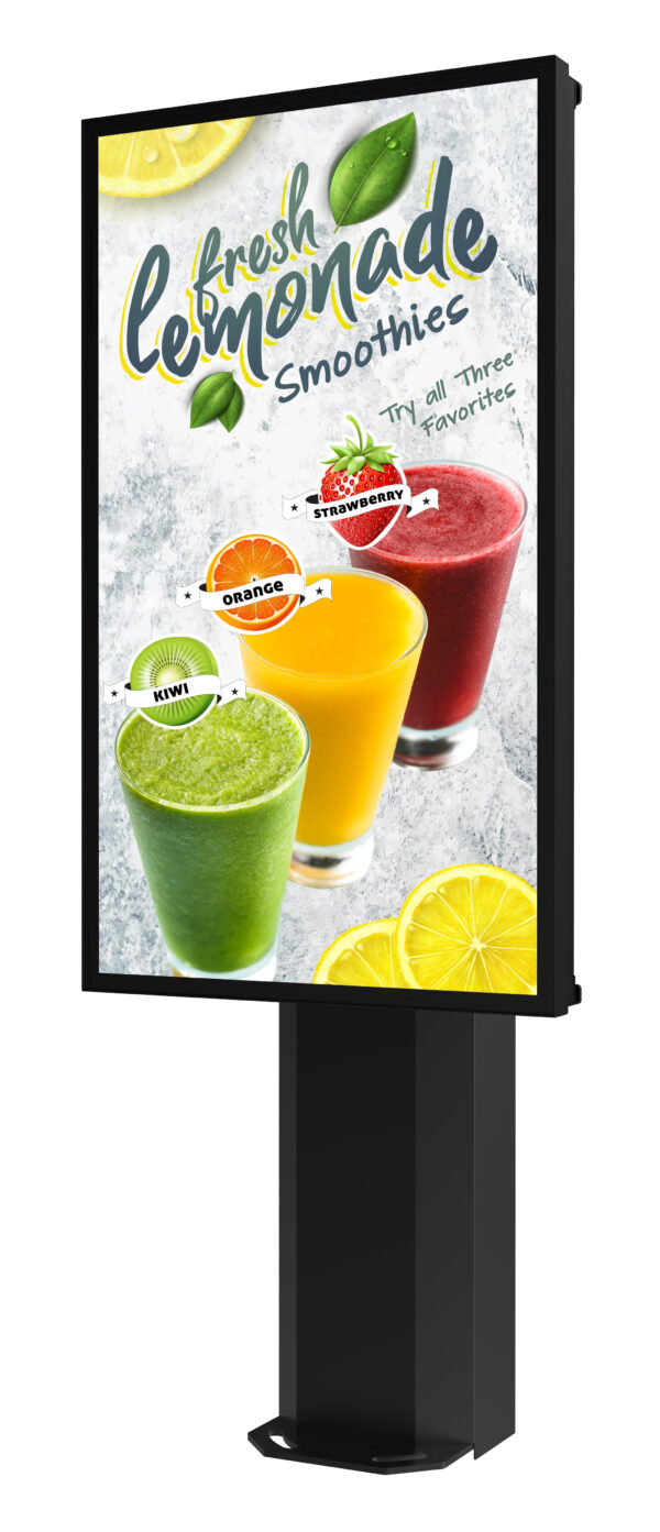 Peerless Outdoor Digital Menu Boards - Supports 55" Samsung OH55F/A-S Outdoor Display