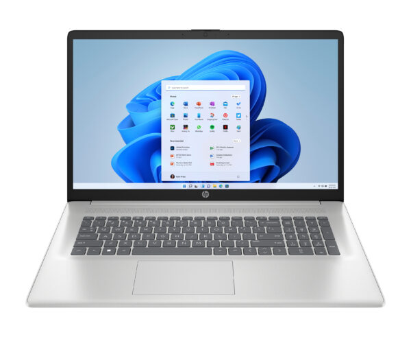 HP 17-cp2003na AMD Ryzen™ 5 7520U Laptop 43.9 cm (17.3") Full HD 8 GB LPDDR5-SDRAM 512 GB SSD Wi-Fi 5 (802.11ac) Windows 11 Home Silver