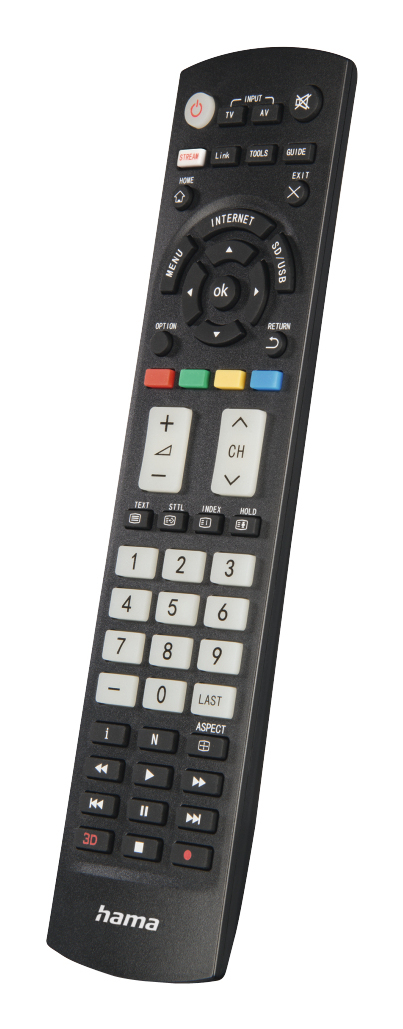 b835d5394398e9758e1e87f5fda90b4339b48dec.jpg Hama 00221064 remote control IR Wireless TV Press buttons