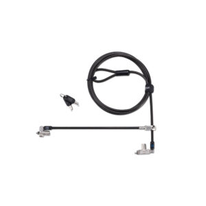 e327c0301b834bbf1cd128ad25491bffe55890da-2.jpg Kensington Slim N17 2.0 Keyed Dual Head Laptop Lock for Wedge-Shaped Slots - Supervisor Keyed