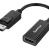 Hama Video Adapter, DisplayPort Plug - HDMI Socket, Ultra-HD 4K