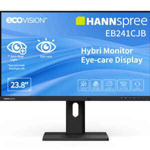 Hannspree Hybri Monitor EB241CJB computer monitor 60.5 cm (23.8") 1920 x 1080 pixels Full HD LCD Black
