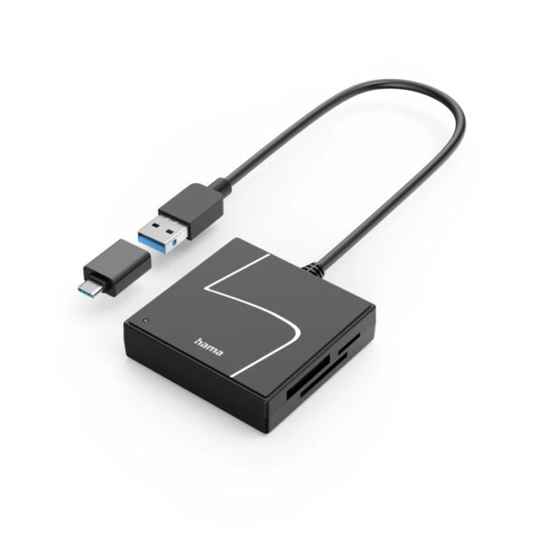 f1af8d0a3507d5752d9b544c4695e5649329552a.jpg Hama 00200148 card reader USB 3.2 Gen 1 (3.1 Gen 1) Type-A/Type-C Black