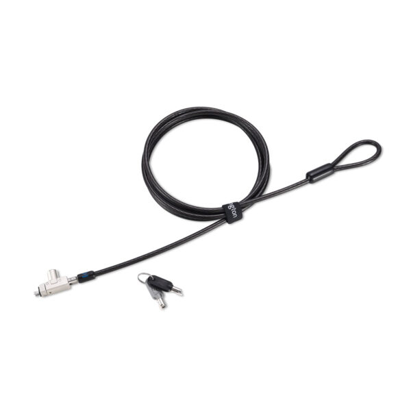 f861e14f9391135ea4dd4cd27c585d0813a8ca3e.jpg Kensington Slim N17 2.0 Keyed Laptop Lock for Wedge-Shaped Slots - Like Keyed