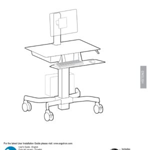 Ergotron WorkFit-C Single LD Sit-Stand Workstation