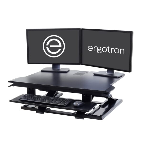 Ergotron WorkFit Keyboard Tray with Drop-Down PVC Black