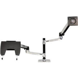 45-248-026 Ergotron LX Dual Stacking Arm Polished Aluminium