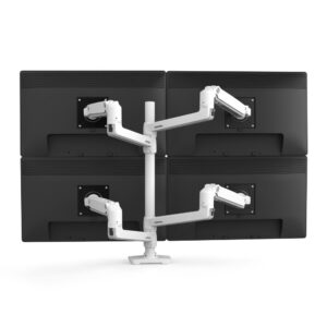 45-509-216 Ergotron LX Dual Stacking Monitor Arm Tall Pole White