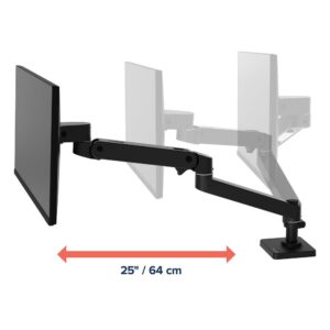 45-682-292 Ergotron LX Pro Single Monitor Desk Arm White and Black