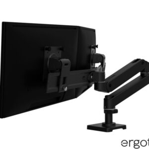 45-684-292 Ergotron LX Pro Dual Direct Monitor Desk Arm White and Black