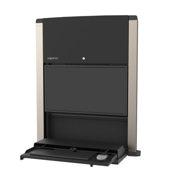 Ergotron CareFit Enclosure Wall-Mount Workstation White