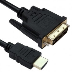 77DVHD-3302 2M BLACK HDMI M DVI-D CAB GOLD CONN