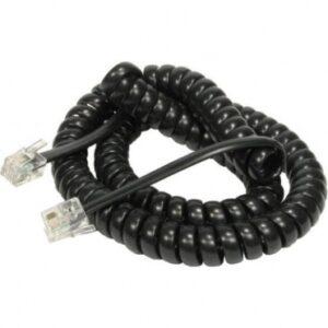88BCD-102K 2M UNCOILED/40CM COILED CAB RJ10 BLK