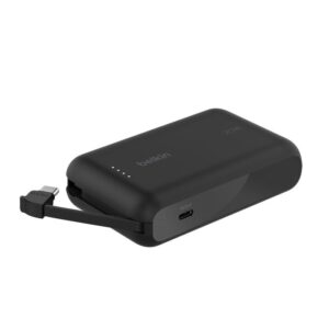 10K INTEGRATED USB-C CBLE POWBNK BLK