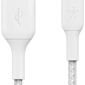 LIGHTNING TO USBA BRAIDED 0.15M WHT