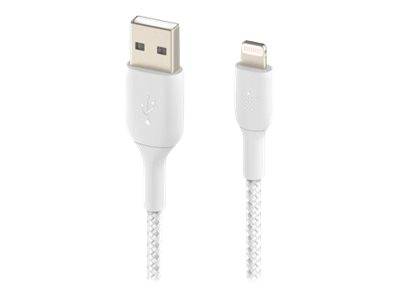 CAA002BT3MWH Belkin BoostCharge Pro Braided Lightning to USB-A Cable 3m White