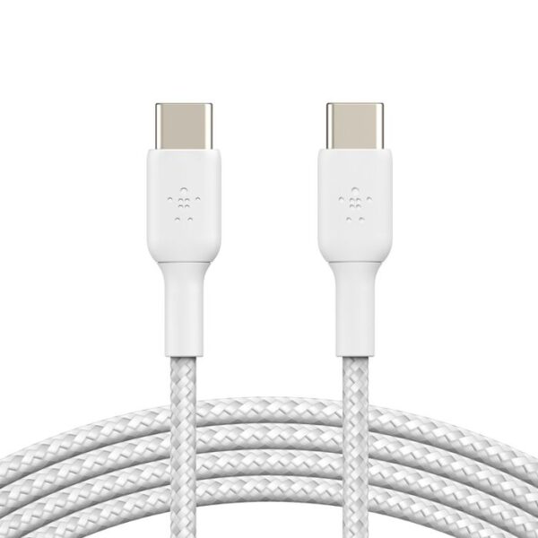 USB-CTOUSB-C CABLE BRAIDED 2M WHT