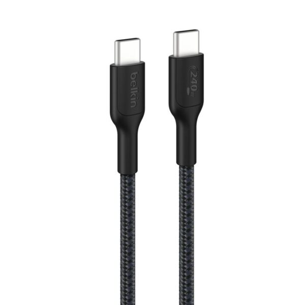 USB-C TO USB-C 240W 2.0 BRAID 1M BLK