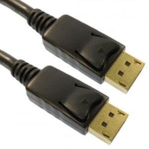 3MTR BLK PORT M/M CABGOLD CONNECTORS