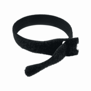 CT-VEL300 Cables Direct 300mm x 17mm Velcro Cable Ties Black 25 Pack