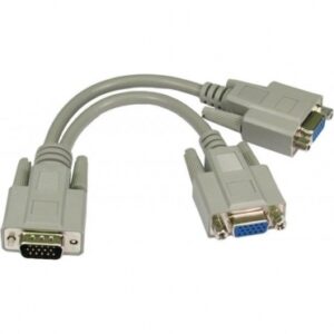 EX-088FULL 20CM HD15M-HD15F SPLIT CBL-GREY
