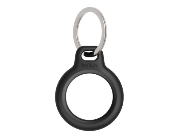 SECURE HOLDER WITH KEYRING - BLACK