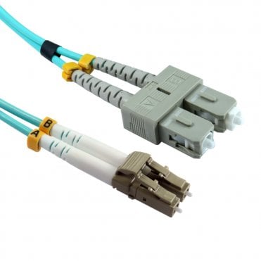 1M LC-SC 50/125 MMD OM3 CABLE - AQUA