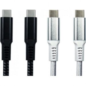 NLMOB-901BDWT 1M USB 3.1 TYPEC M-M -WHT BRAIDED